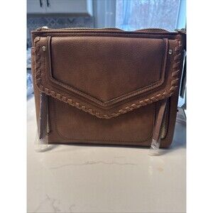 Violet Ray Faux Leather Crossbody Handbag